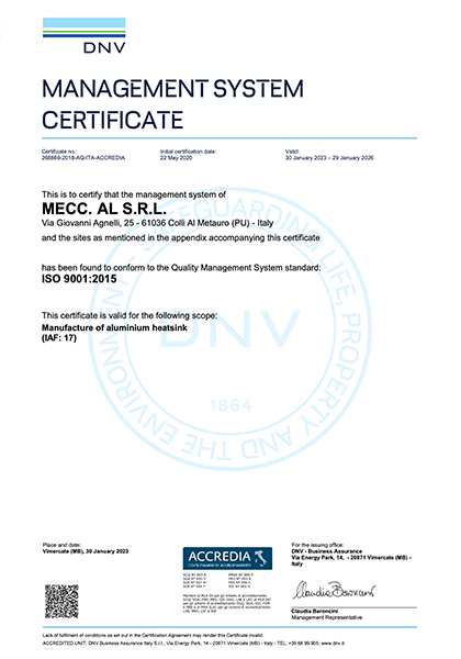 Zertifikat ISO 9001-2015