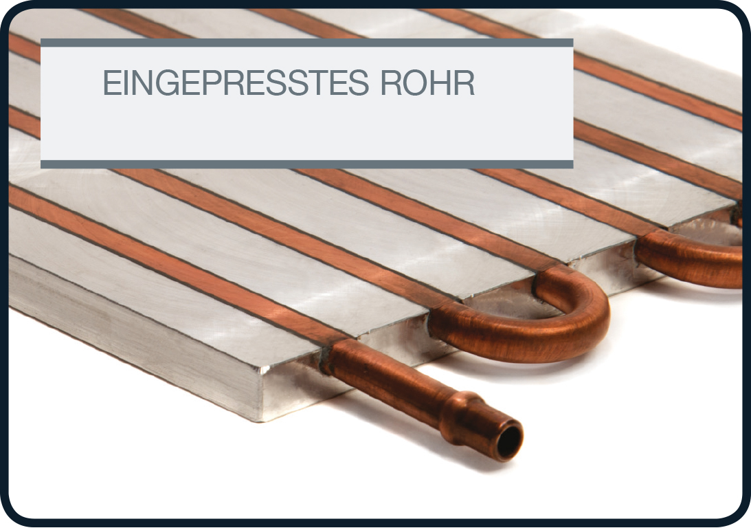 Eingepresstes rohr